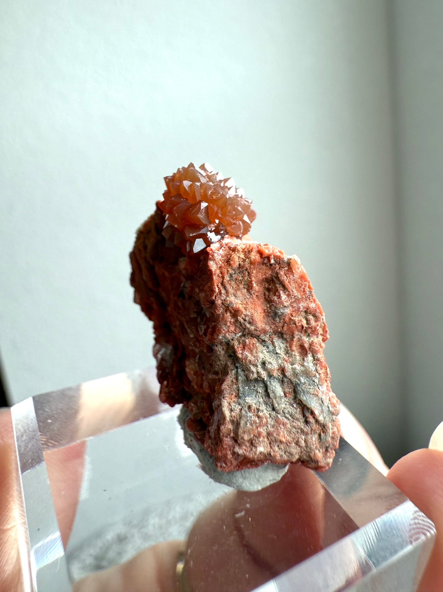 Jacinto de Compostela Clay Included Quartz ON MATRIX from Spain #16