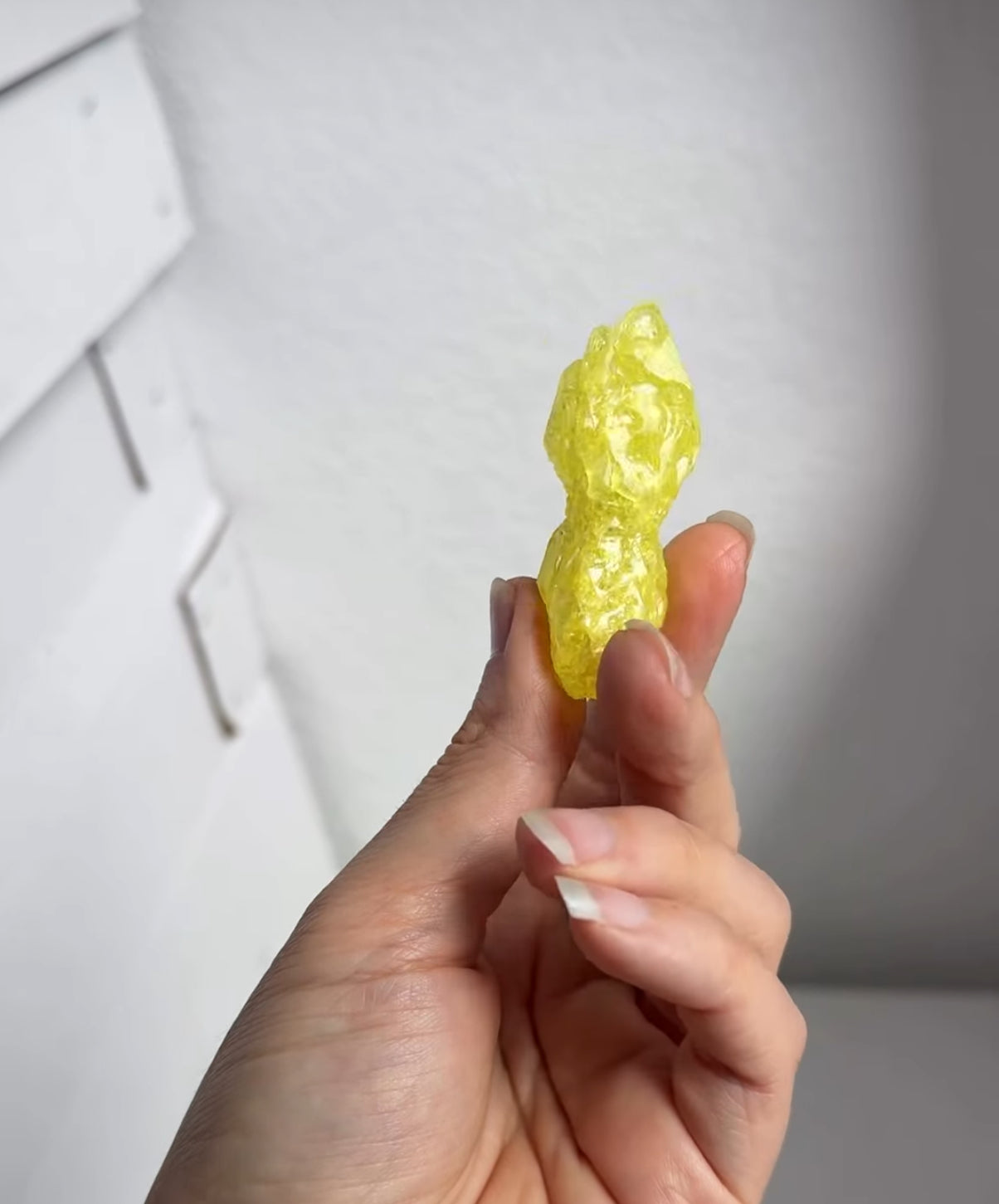 Native sulphur crystal