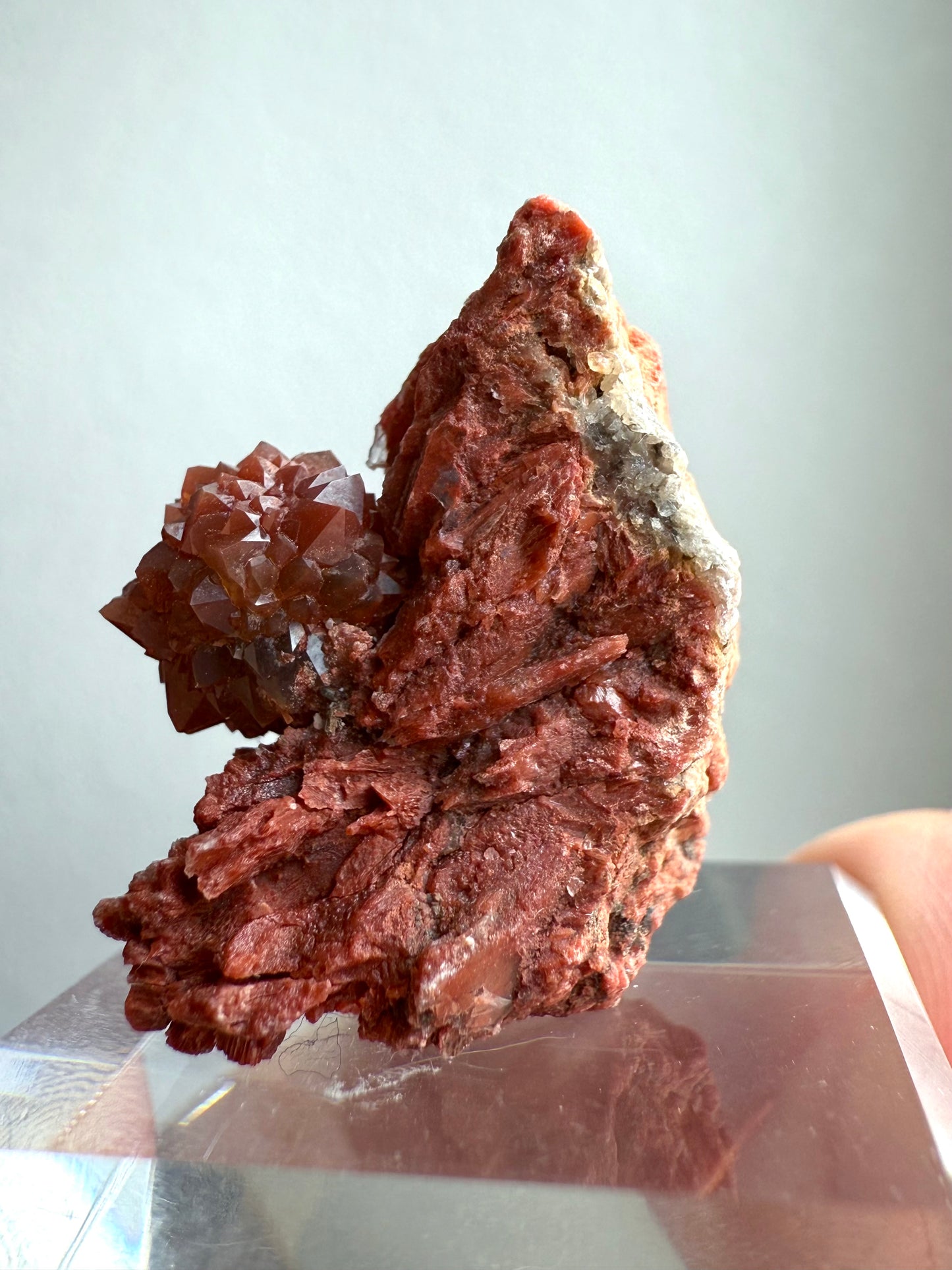 Jacinto de Compostela Clay Included Quartz ON MATRIX from Spain #17