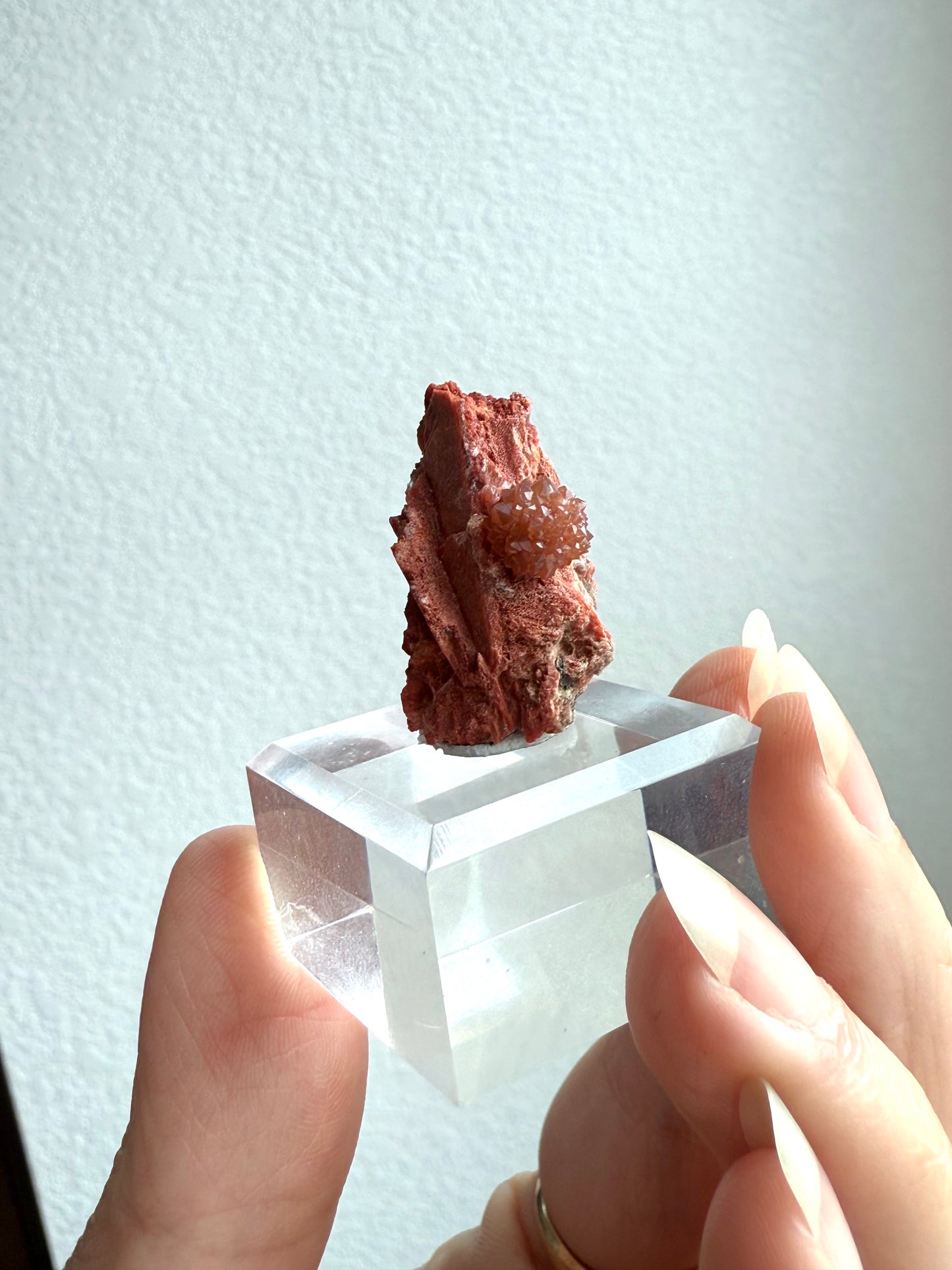 Jacinto de Compostela Clay Included Quartz ON MATRIX from Spain #18