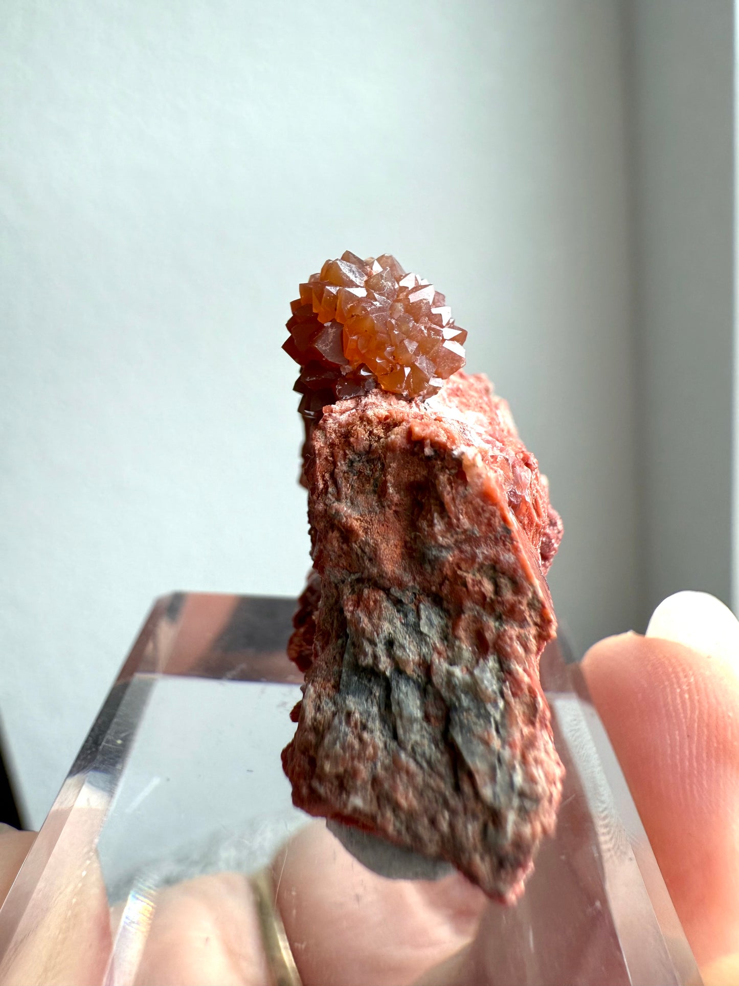 Jacinto de Compostela Clay Included Quartz ON MATRIX from Spain #16