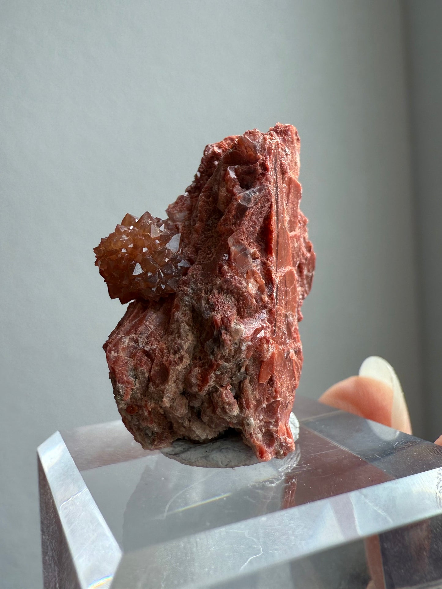 Jacinto de Compostela Clay Included Quartz ON MATRIX from Spain #18