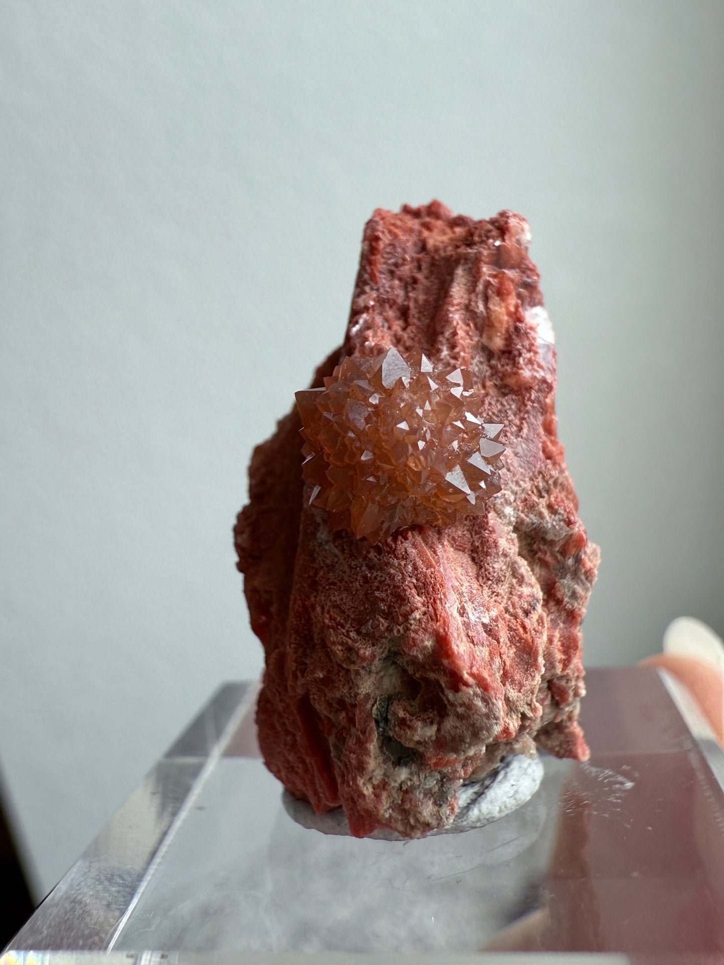 Jacinto de Compostela Clay Included Quartz ON MATRIX from Spain #18