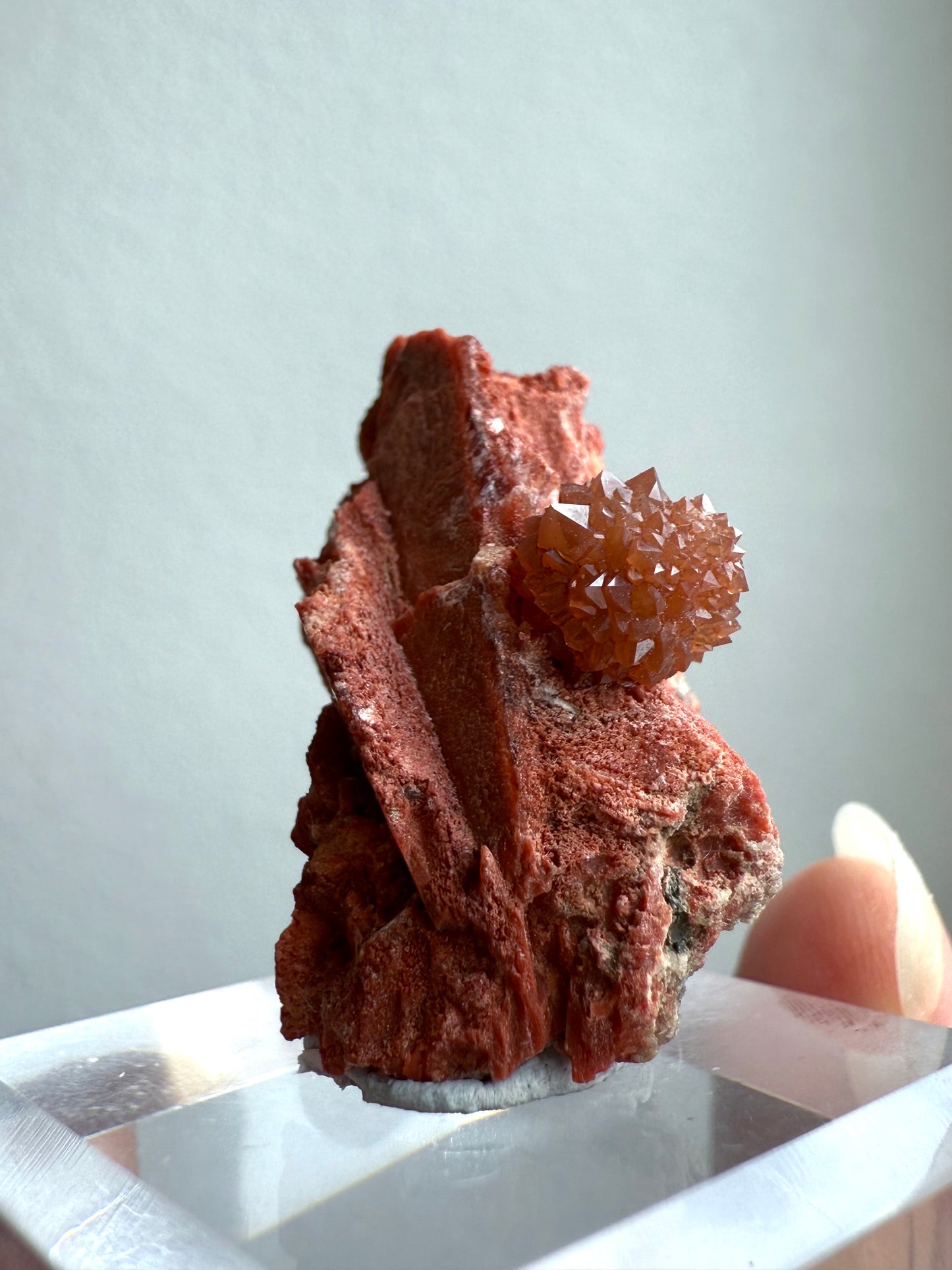 Jacinto de Compostela Clay Included Quartz ON MATRIX from Spain #18