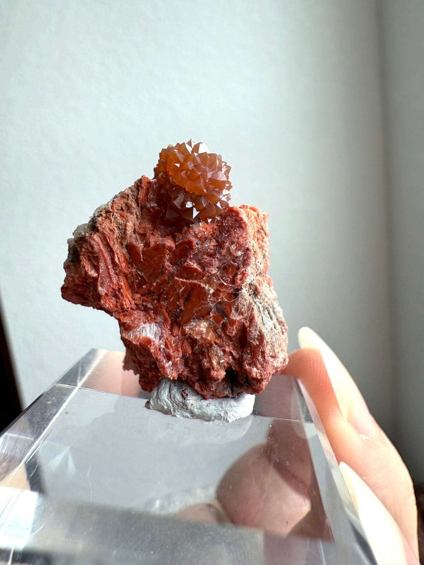 Jacinto de Compostela Clay Included Quartz ON MATRIX from Spain #16