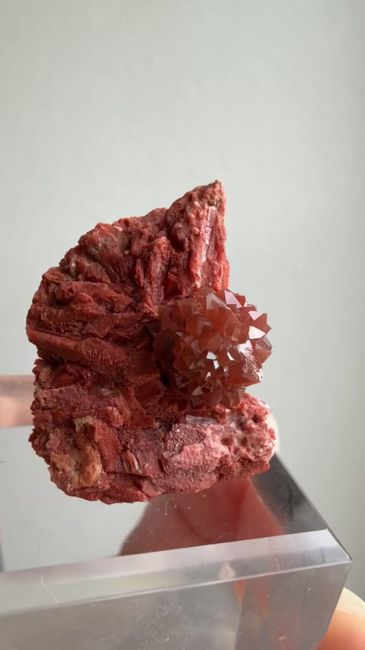 Jacinto de Compostela Clay Included Quartz ON MATRIX from Spain #17