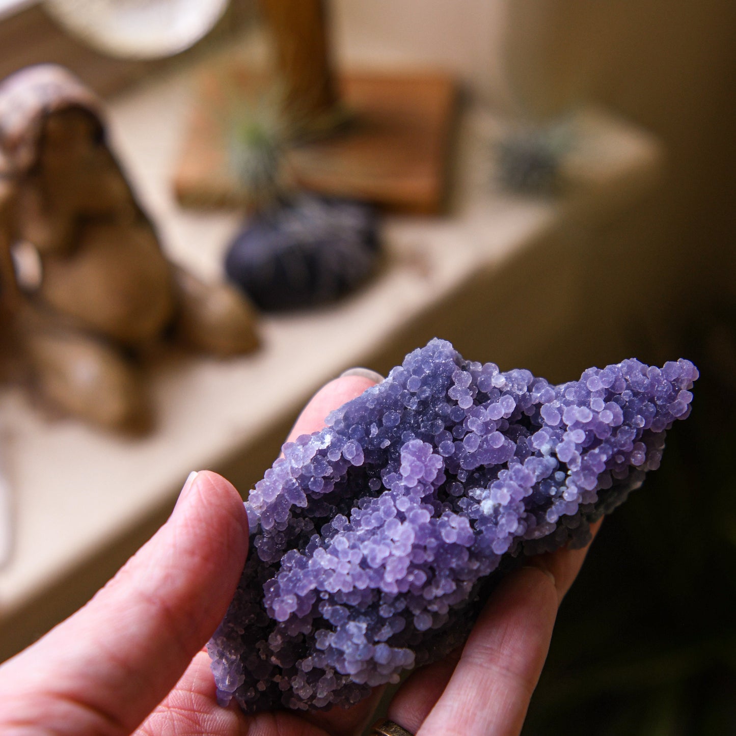 Botryoidal Amethyst, Grape Agate, Grape Chalcedony, TOP QUALITY Druzy Specimen. Extra Sparkly