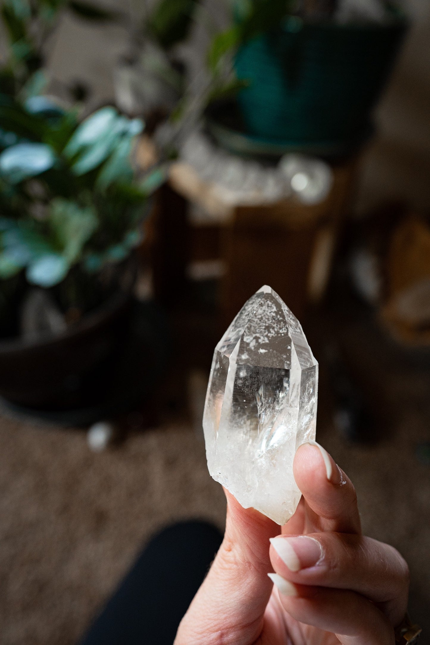 Colombian Lemurian Crystal - Peñas Blancas Mine - Optical Lemurian Seed Crystal