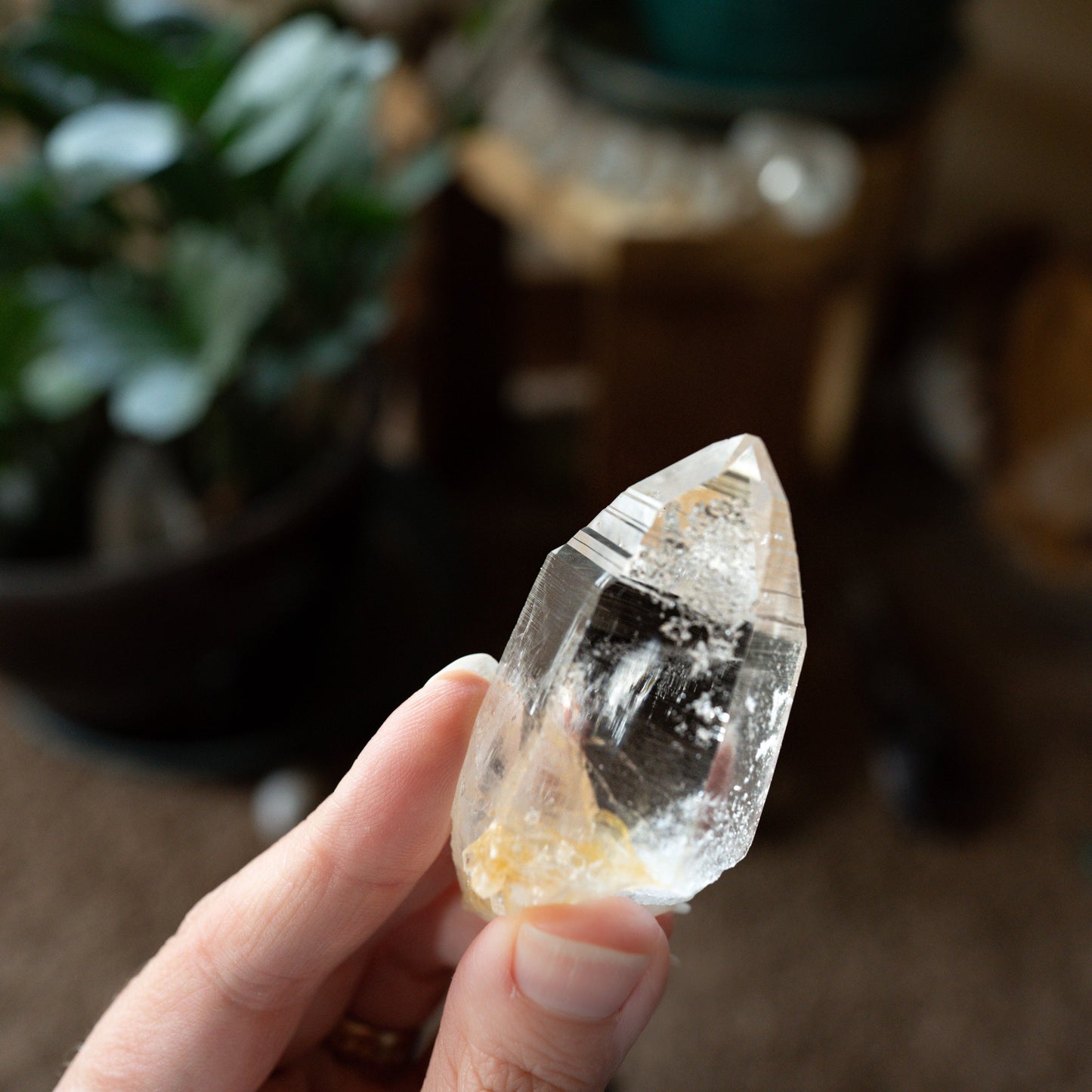 Colombian Lemurian Crystal - Peñas Blancas Mine - Optical Lemurian Seed Crystal