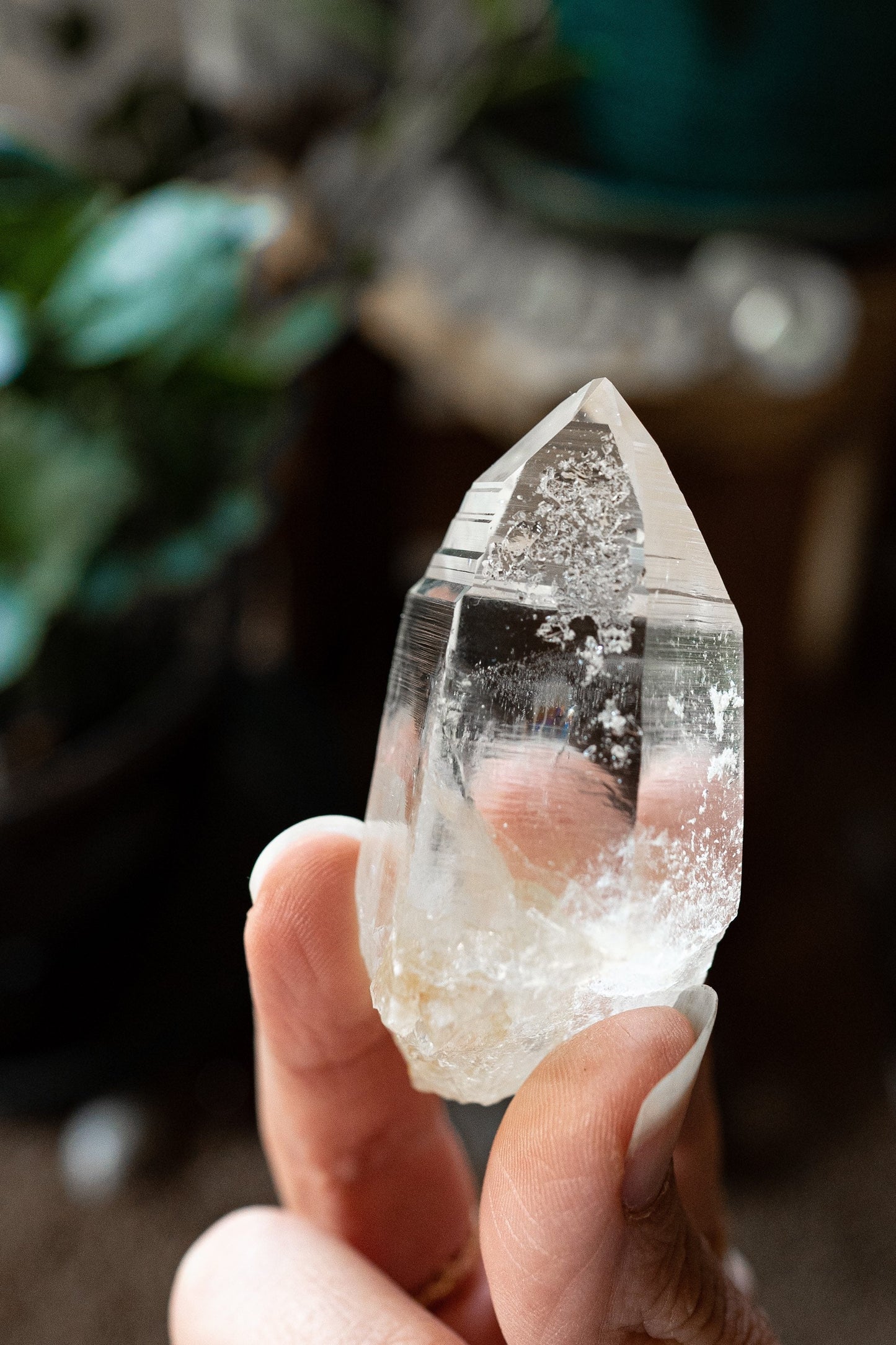 Colombian Lemurian Crystal - Peñas Blancas Mine - Optical Lemurian Seed Crystal